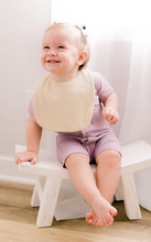 Load image into Gallery viewer, Magnetic Ribbed Cotton Bib - Tan
